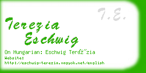 terezia eschwig business card